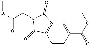 methyl 2-(2-methoxy-2-oxoethyl)-1,3-dioxoisoindoline-5-carboxylate Struktur