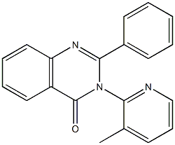 3-(3-methyl-2-pyridyl)-2-phenyl-3,4-dihydroquinazolin-4-one Struktur