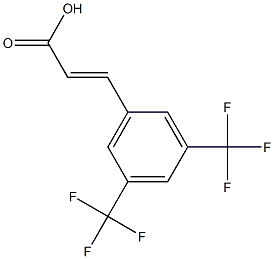 (E)-3-(3,5-bis(trifluoromethyl)phenyl)acrylic acid Struktur