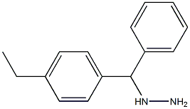 1-((4-ethylphenyl)(phenyl)methyl)hydrazine Struktur