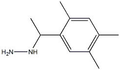 1-(1-(2,4,5-trimethylphenyl)ethyl)hydrazine Struktur