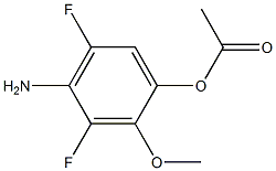 1-(4-Amino-3,5-difluoro-2-methoxy-phenyl)-acetic acid Struktur