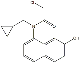 2-chloro-N-(cyclopropylmethyl)-N-(2-hydroxynaphthalen-8-yl)acetamide Struktur