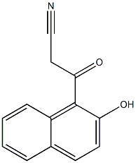 3-(2-hydroxynaphthalen-1-yl)-3-oxopropanenitrile Struktur