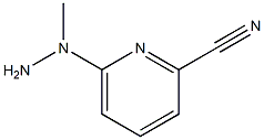 6-(1-methylhydrazinyl)pyridine-2-carbonitrile Struktur