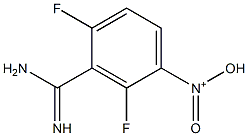 N-(3-carbamimidoyl-2,4-difluorophenyl)-N-oxohydroxylammonium Struktur