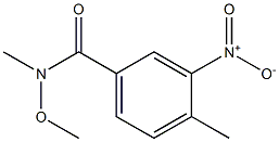 N-methoxy-N,4-dimethyl-3-nitrobenzamide Struktur