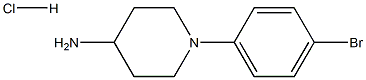 1-(4-bromophenyl)piperidin-4-amine hydrochloride Struktur