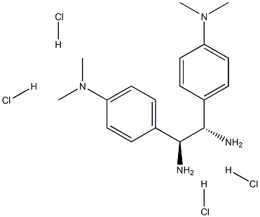 (S,S)-1,2-Bis(4-dimethylaminophenyl)-1,2-ethanediamine tetrahydrochloride Struktur