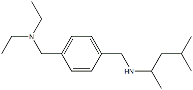 ({4-[(diethylamino)methyl]phenyl}methyl)(4-methylpentan-2-yl)amine Struktur