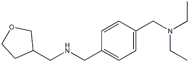 ({4-[(diethylamino)methyl]phenyl}methyl)(oxolan-3-ylmethyl)amine Struktur