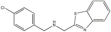 (1,3-benzothiazol-2-ylmethyl)[(4-chlorophenyl)methyl]amine Struktur