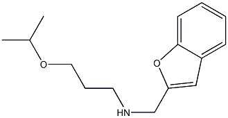 (1-benzofuran-2-ylmethyl)[3-(propan-2-yloxy)propyl]amine Struktur