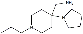 (1-propyl-4-pyrrolidin-1-ylpiperidin-4-yl)methylamine Struktur