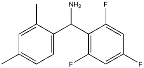 (2,4-dimethylphenyl)(2,4,6-trifluorophenyl)methanamine Struktur