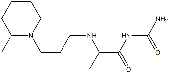 (2-{[3-(2-methylpiperidin-1-yl)propyl]amino}propanoyl)urea Struktur