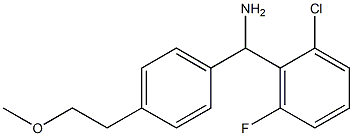 (2-chloro-6-fluorophenyl)[4-(2-methoxyethyl)phenyl]methanamine Struktur