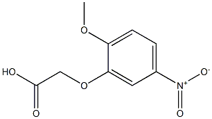 (2-methoxy-5-nitrophenoxy)acetic acid Struktur