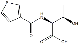 (2S,3R)-3-hydroxy-2-[(thien-3-ylcarbonyl)amino]butanoic acid Struktur