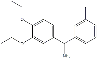 (3,4-diethoxyphenyl)(3-methylphenyl)methanamine Struktur