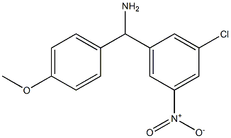 (3-chloro-5-nitrophenyl)(4-methoxyphenyl)methanamine Struktur