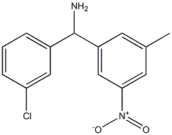 (3-chlorophenyl)(3-methyl-5-nitrophenyl)methanamine Struktur