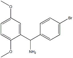 (4-bromophenyl)(2,5-dimethoxyphenyl)methanamine Struktur