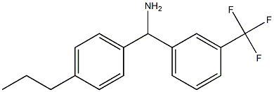 (4-propylphenyl)[3-(trifluoromethyl)phenyl]methanamine Struktur