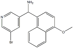 (5-bromopyridin-3-yl)(4-methoxynaphthalen-1-yl)methanamine Struktur