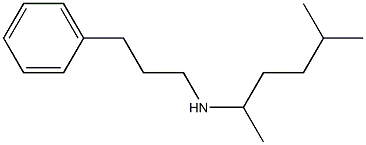 (5-methylhexan-2-yl)(3-phenylpropyl)amine Struktur