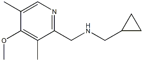 (cyclopropylmethyl)[(4-methoxy-3,5-dimethylpyridin-2-yl)methyl]amine Struktur