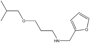 (furan-2-ylmethyl)[3-(2-methylpropoxy)propyl]amine Struktur