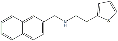 (naphthalen-2-ylmethyl)[2-(thiophen-2-yl)ethyl]amine Struktur