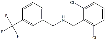 [(2,6-dichlorophenyl)methyl]({[3-(trifluoromethyl)phenyl]methyl})amine Struktur