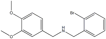 [(2-bromophenyl)methyl][(3,4-dimethoxyphenyl)methyl]amine Struktur