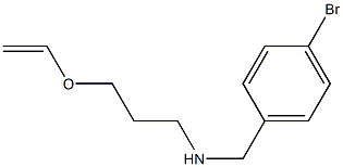 [(4-bromophenyl)methyl][3-(ethenyloxy)propyl]amine Struktur