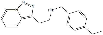 [(4-ethylphenyl)methyl](2-{[1,2,4]triazolo[3,4-a]pyridin-3-yl}ethyl)amine Struktur