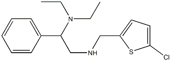 [(5-chlorothiophen-2-yl)methyl][2-(diethylamino)-2-phenylethyl]amine Struktur