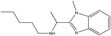 [1-(1-methyl-1H-1,3-benzodiazol-2-yl)ethyl](pentyl)amine Struktur