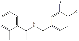 [1-(3,4-dichlorophenyl)ethyl][1-(2-methylphenyl)ethyl]amine Structure