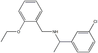 [1-(3-chlorophenyl)ethyl][(2-ethoxyphenyl)methyl]amine Struktur