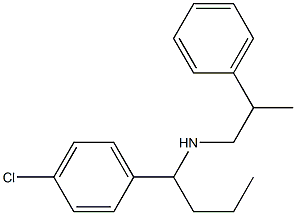 [1-(4-chlorophenyl)butyl](2-phenylpropyl)amine Struktur