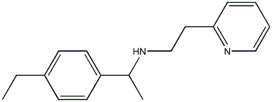 [1-(4-ethylphenyl)ethyl][2-(pyridin-2-yl)ethyl]amine Struktur