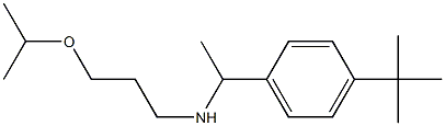 [1-(4-tert-butylphenyl)ethyl][3-(propan-2-yloxy)propyl]amine Struktur