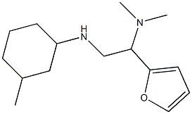 [1-(furan-2-yl)-2-[(3-methylcyclohexyl)amino]ethyl]dimethylamine Struktur