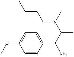 [1-amino-1-(4-methoxyphenyl)propan-2-yl](butyl)methylamine Struktur