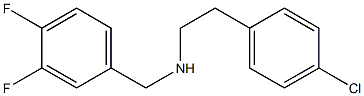 [2-(4-chlorophenyl)ethyl][(3,4-difluorophenyl)methyl]amine Struktur