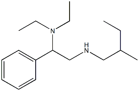 [2-(diethylamino)-2-phenylethyl](2-methylbutyl)amine Struktur