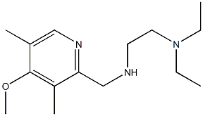 [2-(diethylamino)ethyl][(4-methoxy-3,5-dimethylpyridin-2-yl)methyl]amine Struktur