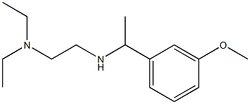 [2-(diethylamino)ethyl][1-(3-methoxyphenyl)ethyl]amine Struktur